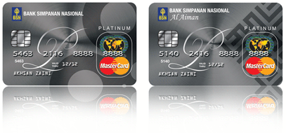 Esempio di carta di credito con circuito Mastercard